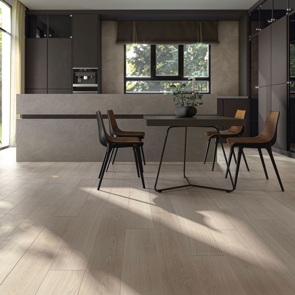 Carrelage aspect parquet...