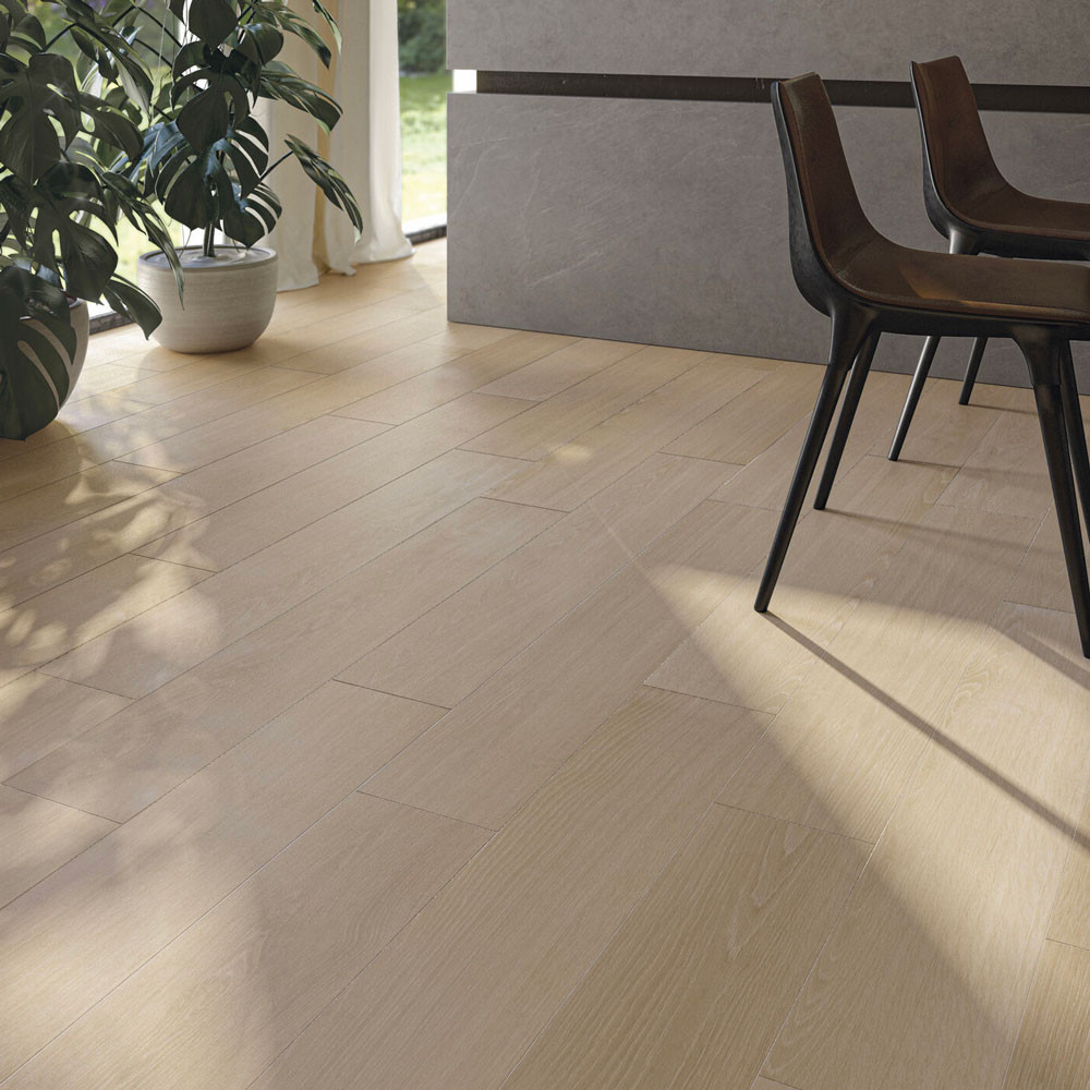 Carrelage aspect parquet...