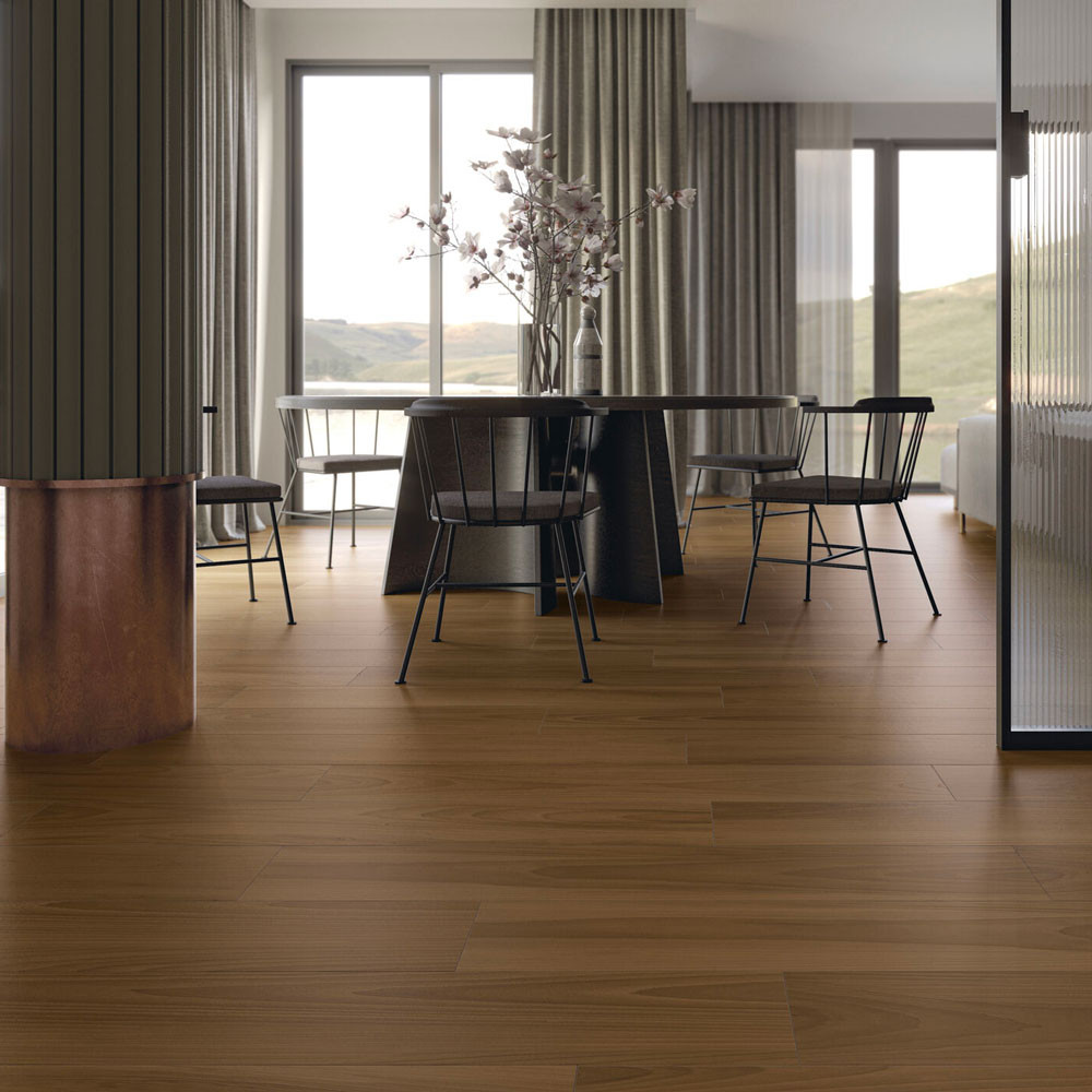 Carrelage aspect parquet...