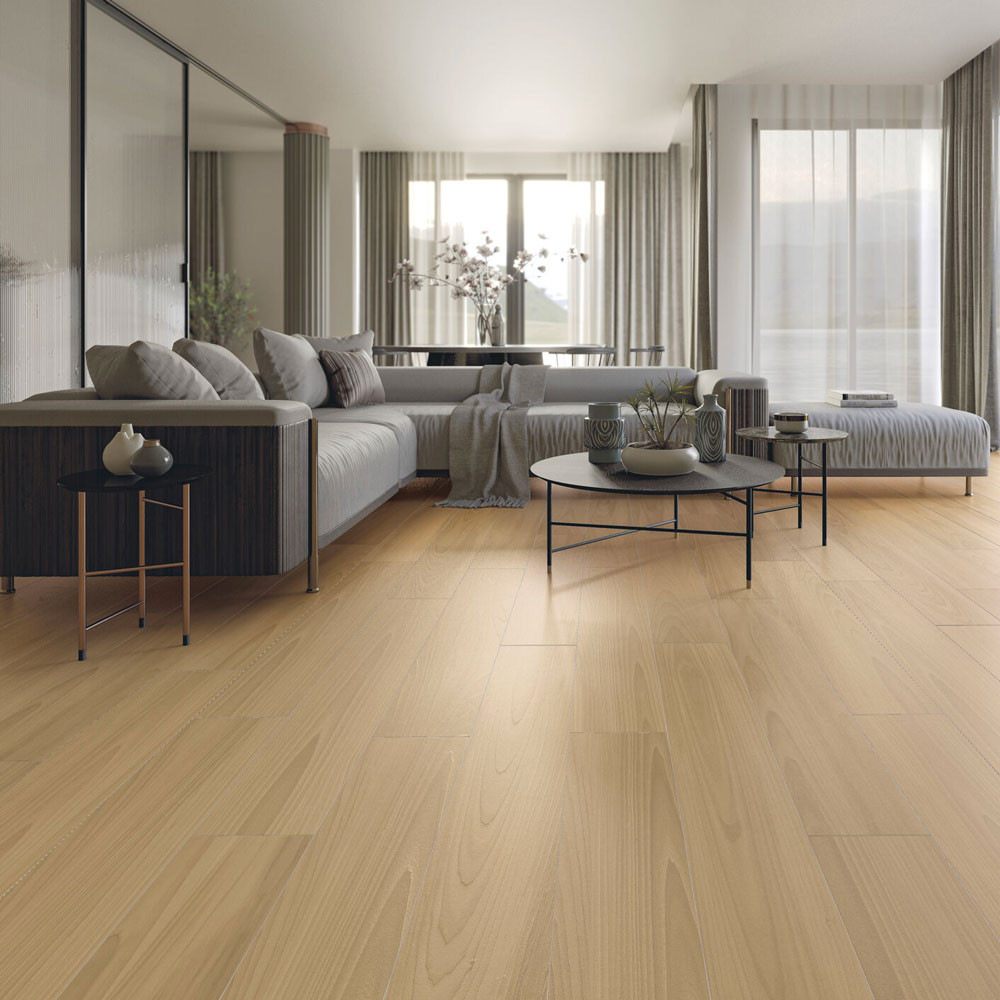 Carrelage aspect parquet...