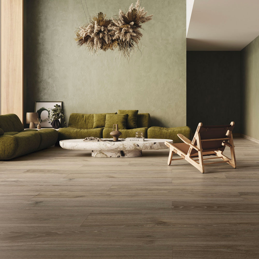 Carrelage aspect parquet...