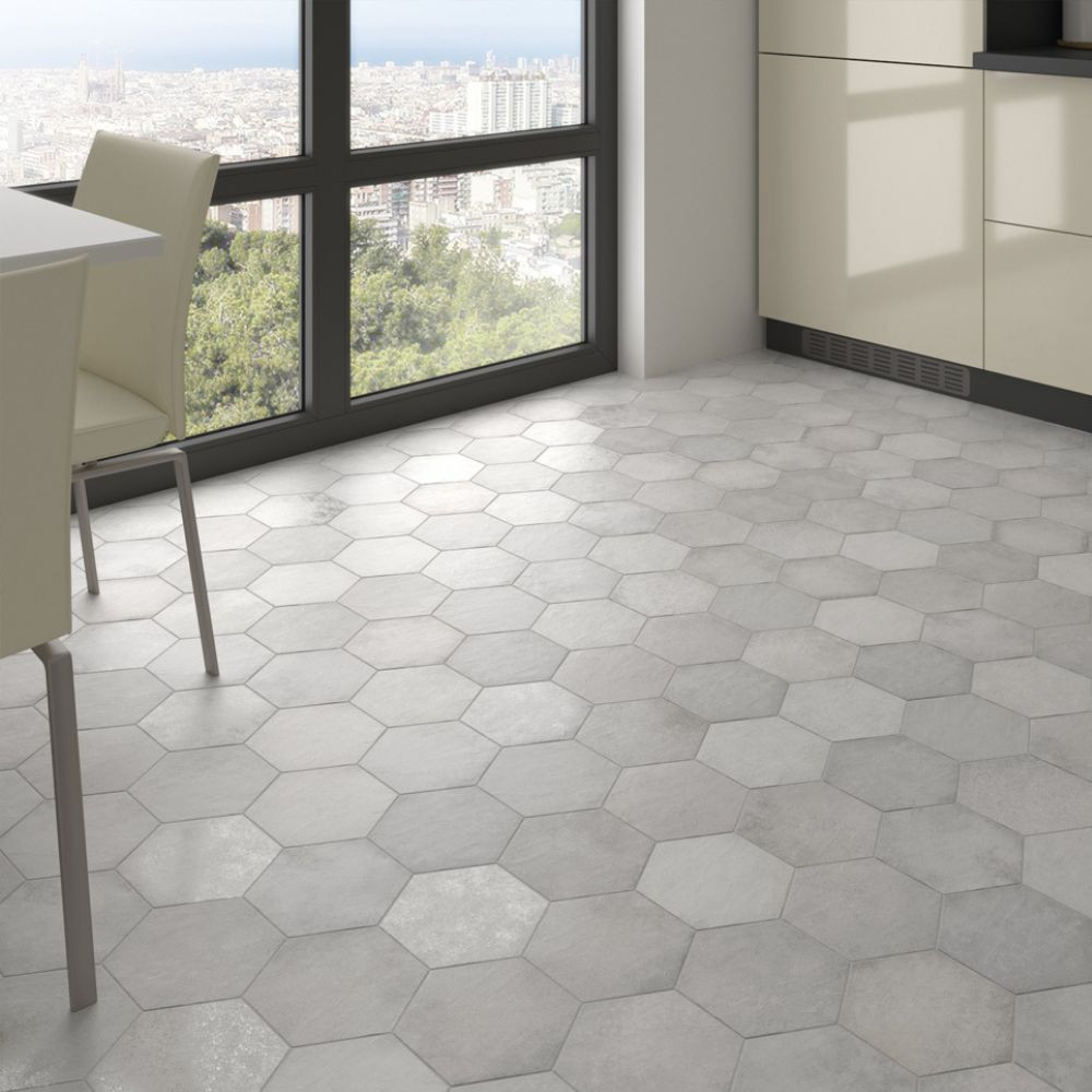 Carrelage hexagonal...