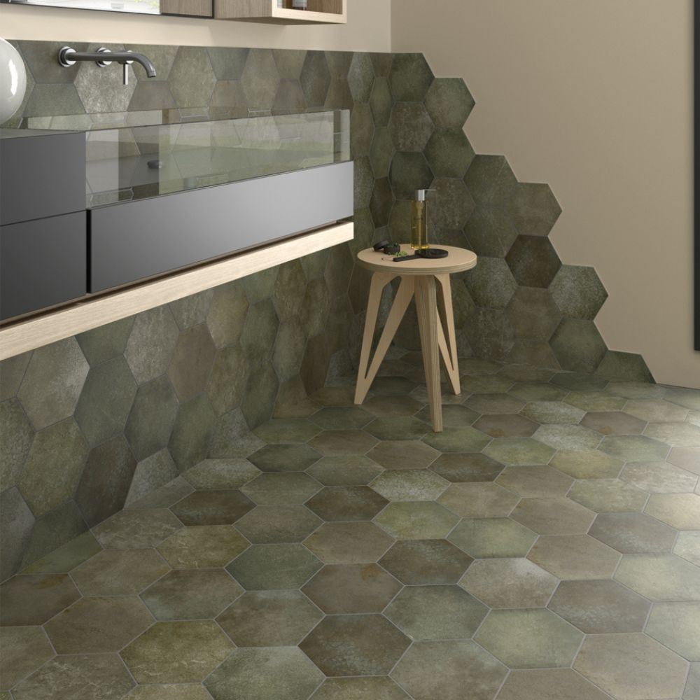 Carrelage hexagonal...