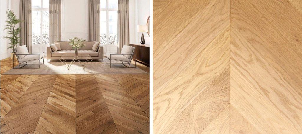 Quelle est la texture d'un parquet point de Hongrie ?